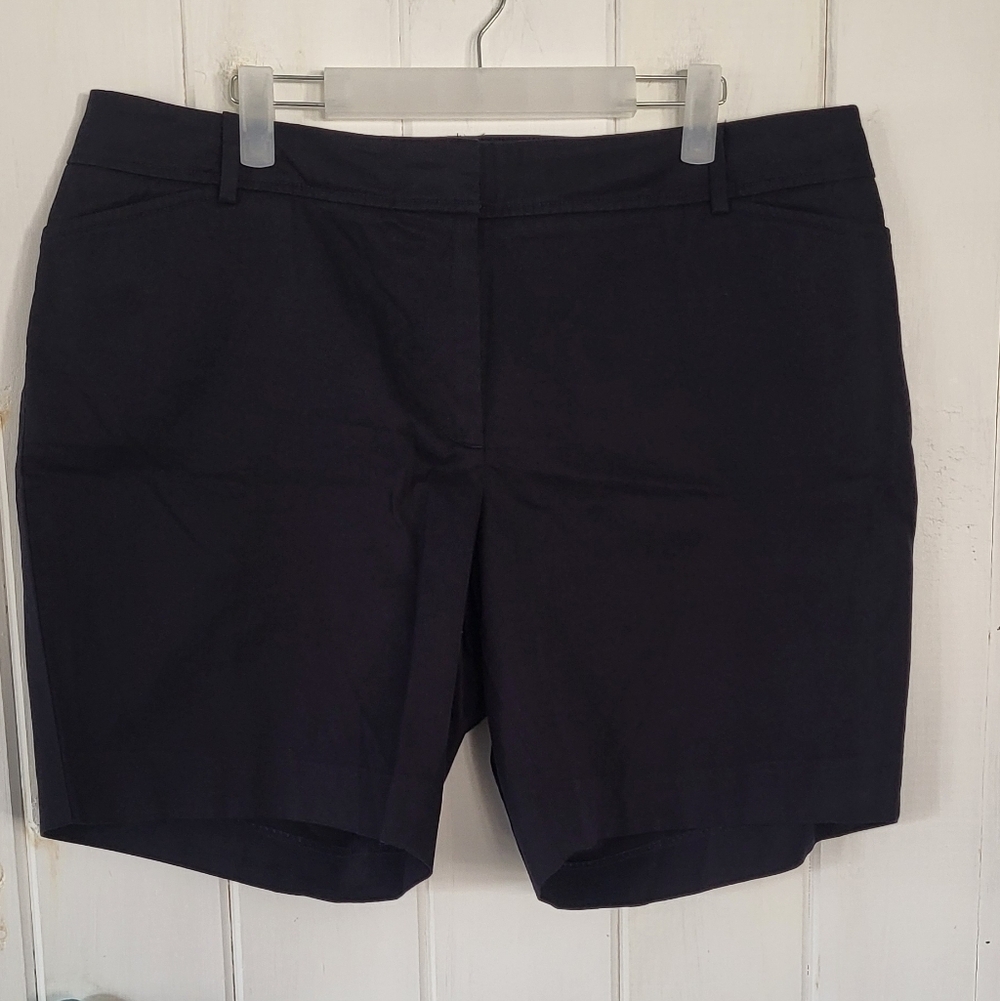 Talbots The Perfect Short Elastic Waist Shorts In Dark Navy